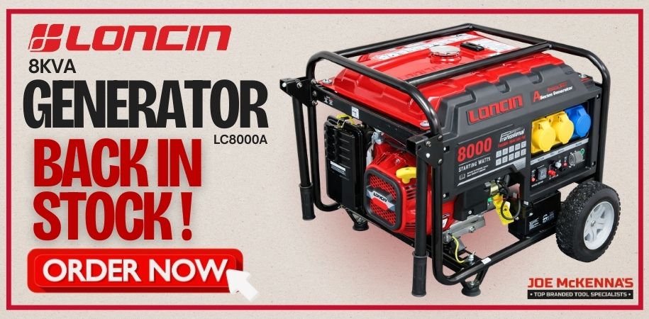 Loncin, Generator, 8KVA, Joe Mckenna, Hardware, Limerick, Ireland